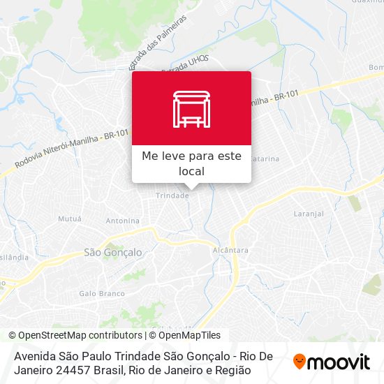 Avenida São Paulo Trindade São Gonçalo - Rio De Janeiro 24457 Brasil mapa