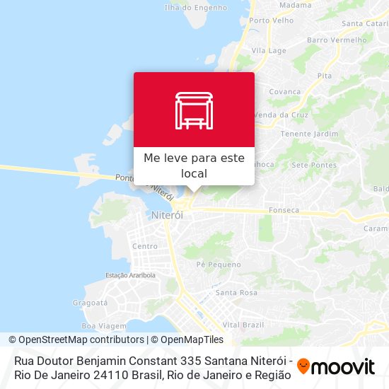 Rua Doutor Benjamin Constant 335 Santana Niterói - Rio De Janeiro 24110 Brasil mapa