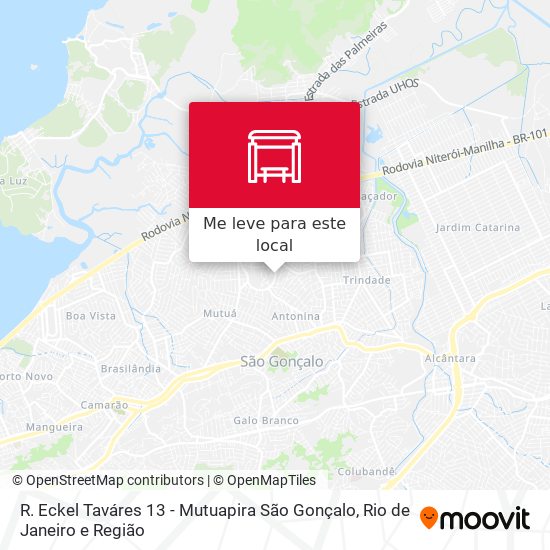 R. Eckel Taváres 13 - Mutuapira São Gonçalo mapa