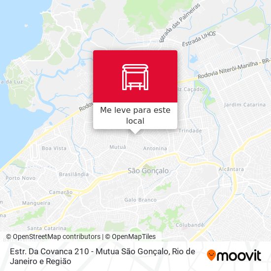 Estr. Da Covanca 210 - Mutua São Gonçalo mapa