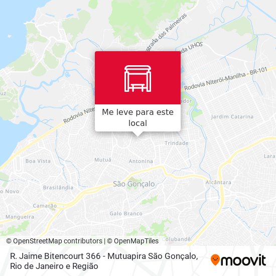 R. Jaime Bitencourt 366 - Mutuapira São Gonçalo mapa