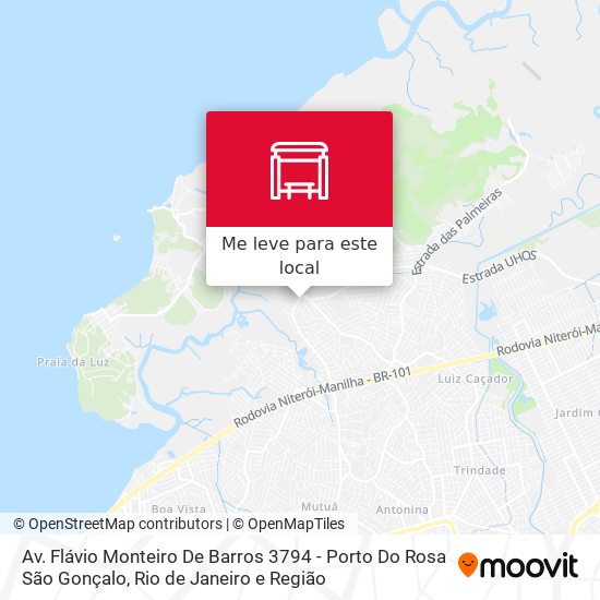 Av. Flávio Monteiro De Barros 3794 - Porto Do Rosa São Gonçalo mapa