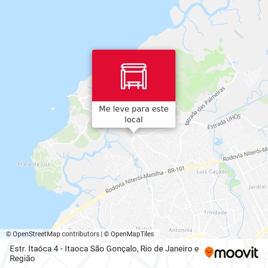 Estr. Itaóca 4 - Itaoca São Gonçalo mapa