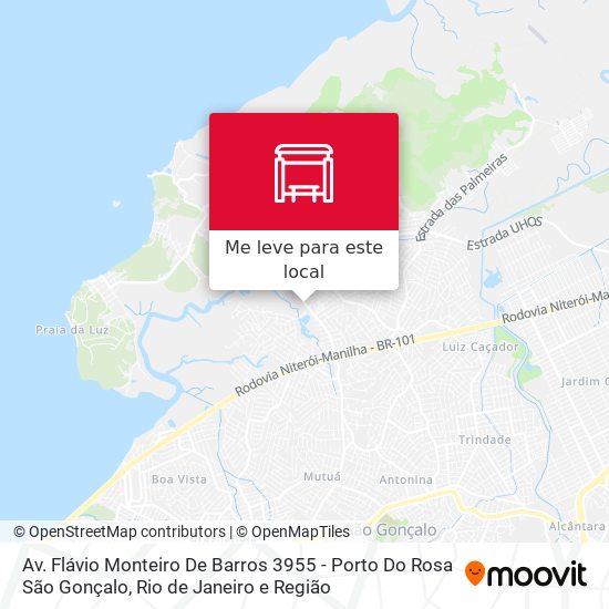 Av. Flávio Monteiro De Barros 3955 - Porto Do Rosa São Gonçalo mapa