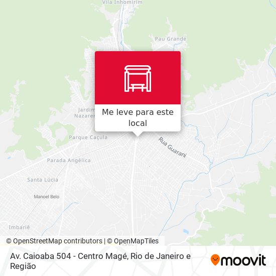 Av. Caioaba 504 - Centro Magé mapa