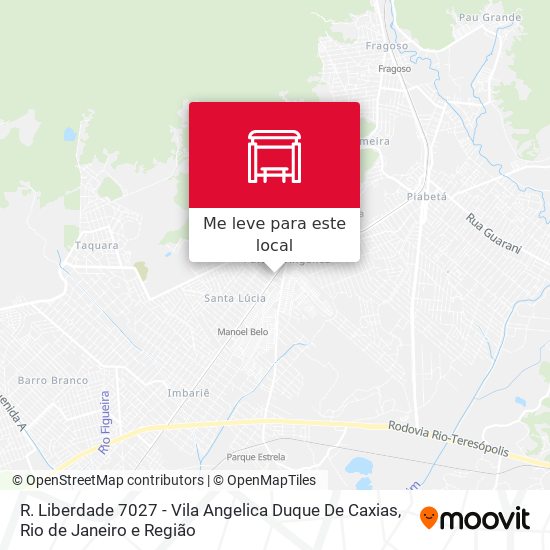 R. Liberdade 7027 - Vila Angelica Duque De Caxias mapa