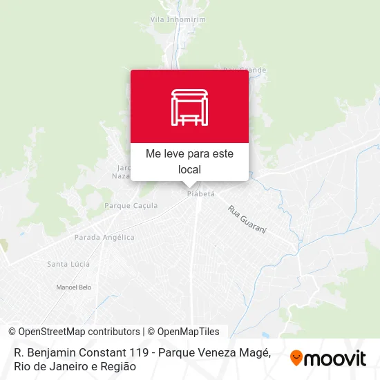 R. Benjamin Constant 119 - Parque Veneza Magé mapa