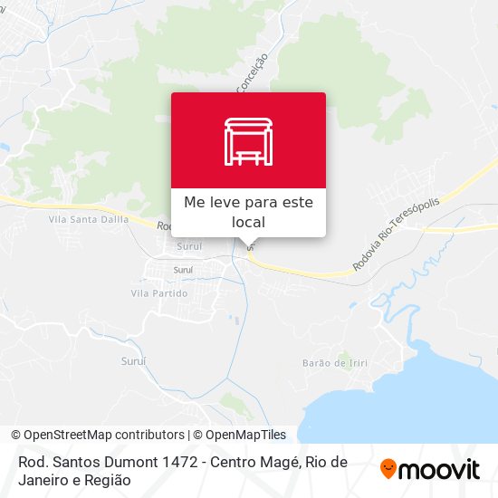 Rod. Santos Dumont 1472 - Centro Magé mapa