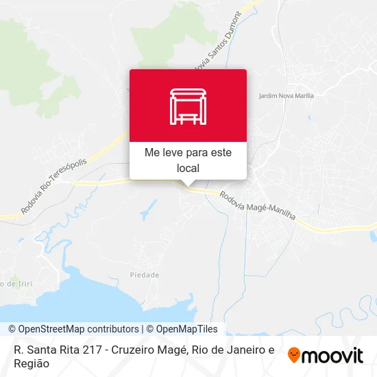 R. Santa Rita 217 - Cruzeiro Magé mapa