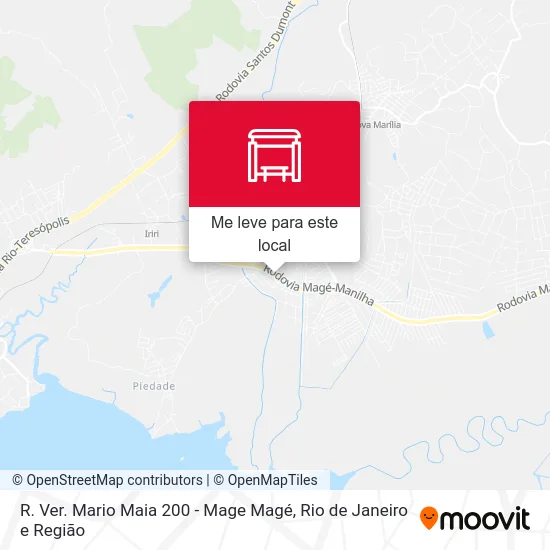 R. Ver. Mario Maia 200 - Mage Magé mapa