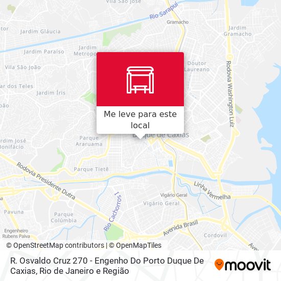R. Osvaldo Cruz 270 - Engenho Do Porto Duque De Caxias mapa
