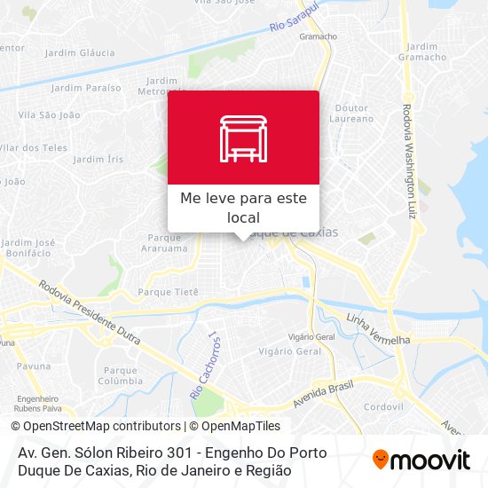 Av. Gen. Sólon Ribeiro 301 - Engenho Do Porto Duque De Caxias mapa