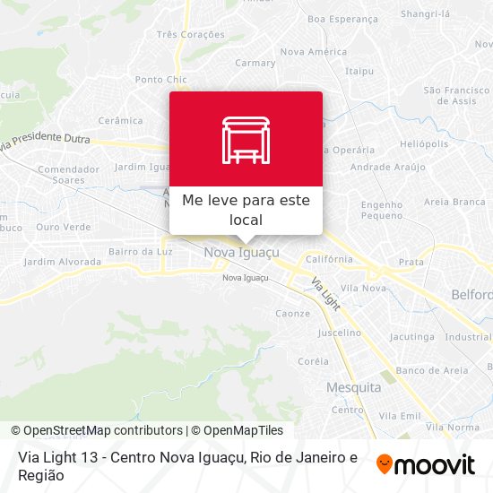 Via Light 13 - Centro Nova Iguaçu mapa