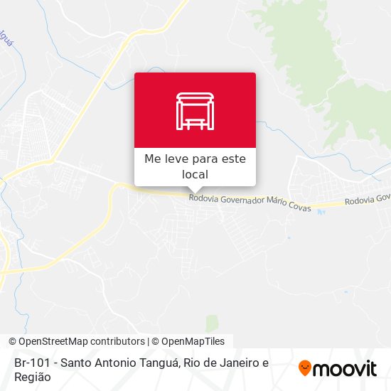 Br-101 - Santo Antonio Tanguá mapa