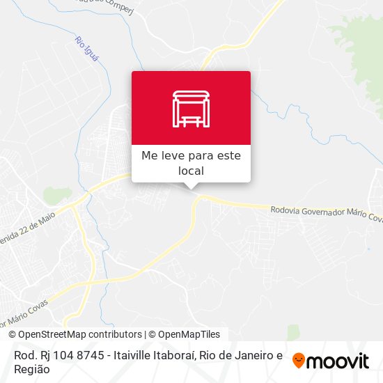Rod. Rj 104 8745 - Itaiville Itaboraí mapa