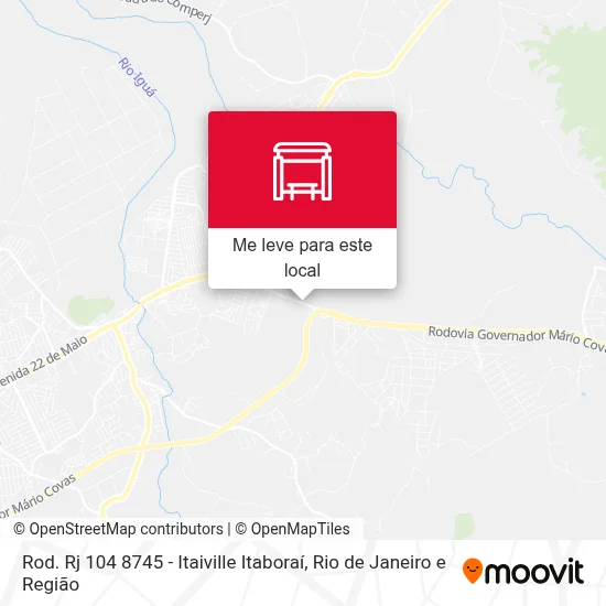 Rod. Rj 104 8745 - Itaiville Itaboraí mapa