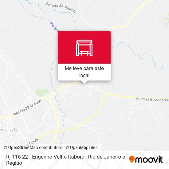 Rj-116 22 - Engenho Velho Itaboraí mapa