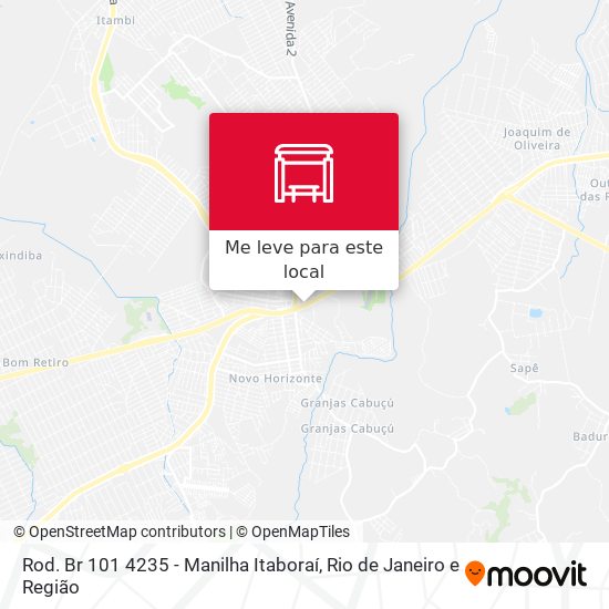 Rod. Br 101 4235 - Manilha Itaboraí mapa