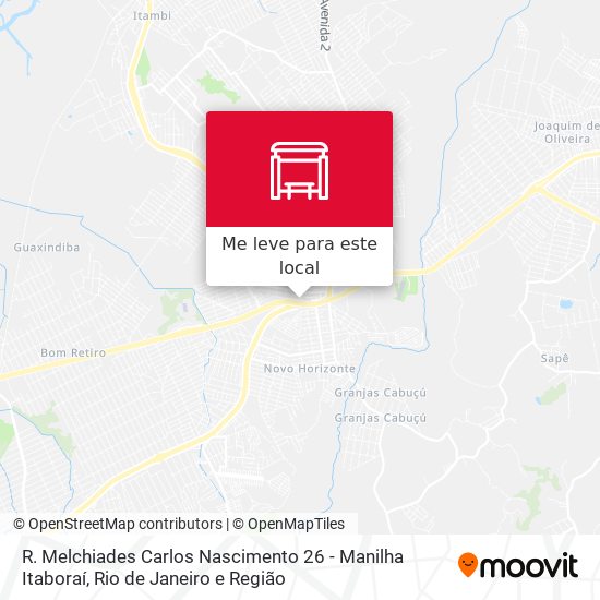 R. Melchiades Carlos Nascimento 26 - Manilha Itaboraí mapa