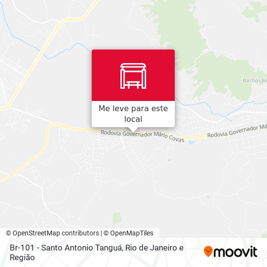 Br-101 - Santo Antonio Tanguá mapa