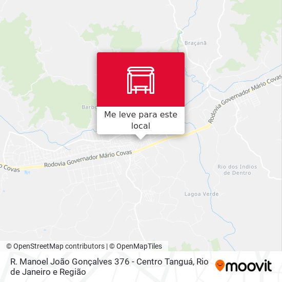 R. Manoel João Gonçalves 376 - Centro Tanguá mapa