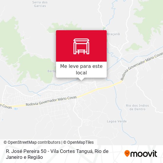 R. José Pereira 50 - Vila Cortes Tanguá mapa