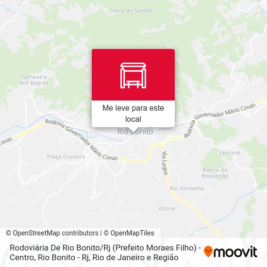 Rodoviária De Rio Bonito / Rj (Prefeito Moraes Filho) - Centro, Rio Bonito - Rj mapa