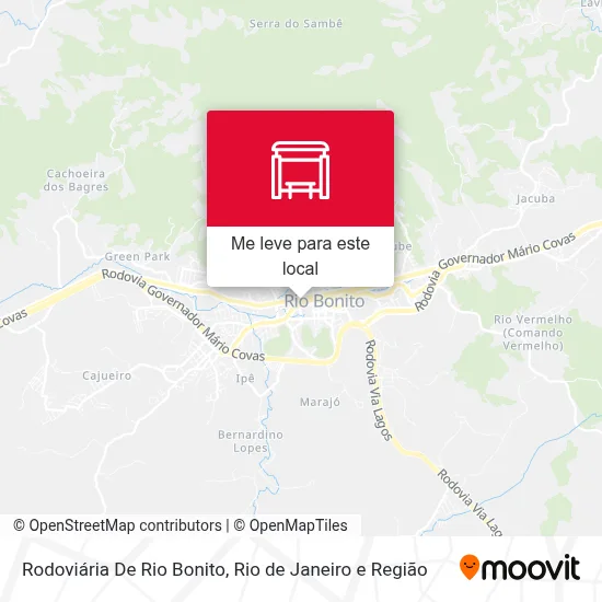 Rodoviária De Rio Bonito mapa