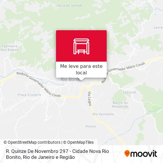 R. Quinze De Novembro 297 - Cidade Nova Rio Bonito mapa