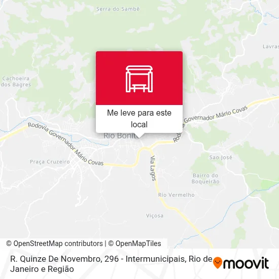 R. Quinze De Novembro, 296 - Intermunicipais mapa