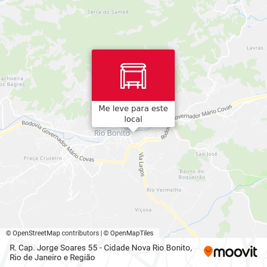 R. Cap. Jorge Soares 55 - Cidade Nova Rio Bonito mapa