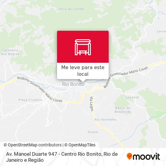 Av. Manoel Duarte 947 - Centro Rio Bonito mapa