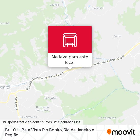Br-101 - Bela Vista Rio Bonito mapa