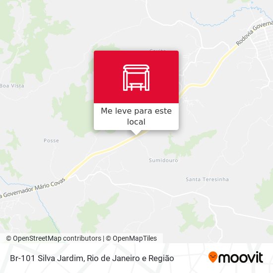 Br-101 Silva Jardim mapa