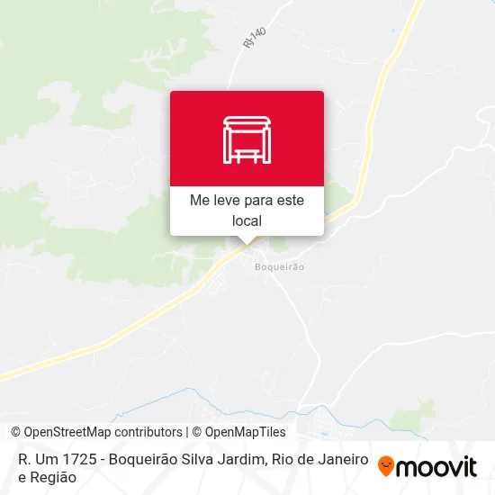 R. Um 1725 - Boqueirão Silva Jardim mapa