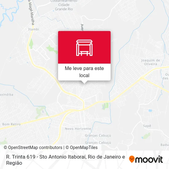 R. Trinta 619 - Sto Antonio Itaboraí mapa