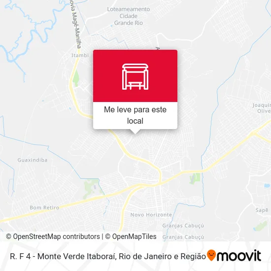R. F 4 - Monte Verde Itaboraí mapa