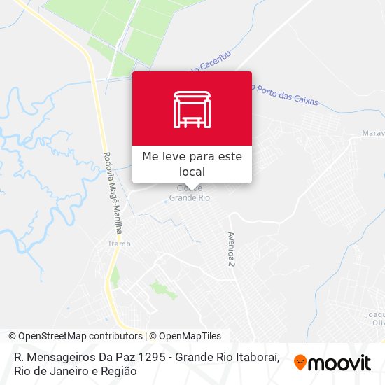 R. Mensageiros Da Paz 1295 - Grande Rio Itaboraí mapa