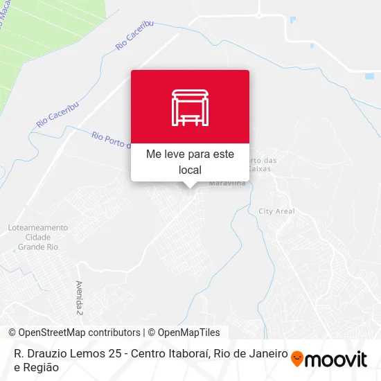 R. Drauzio Lemos 25 - Centro Itaboraí mapa