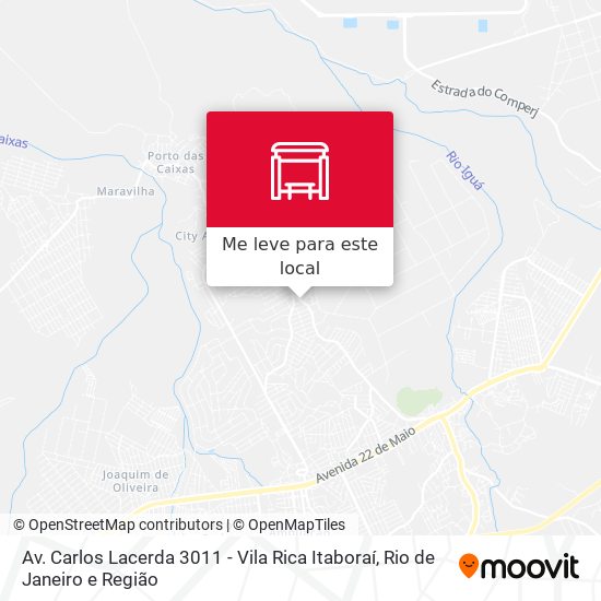 Av. Carlos Lacerda 3011 - Vila Rica Itaboraí mapa