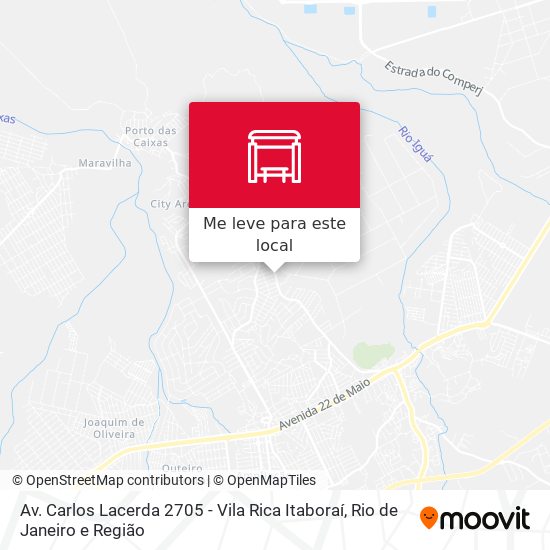 Av. Carlos Lacerda 2705 - Vila Rica Itaboraí mapa