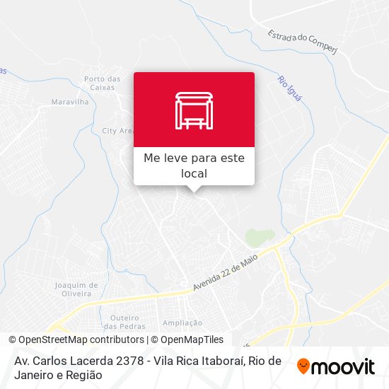 Av. Carlos Lacerda 2378 - Vila Rica Itaboraí mapa
