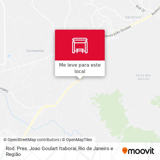 Rod. Pres. Joao Goulart Itaboraí mapa