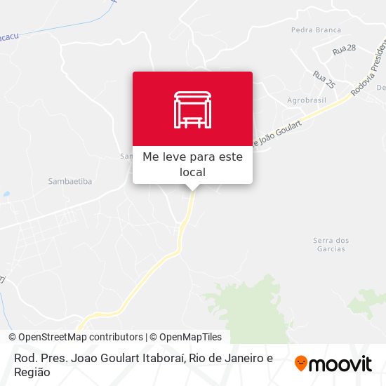 Rod. Pres. Joao Goulart Itaboraí mapa