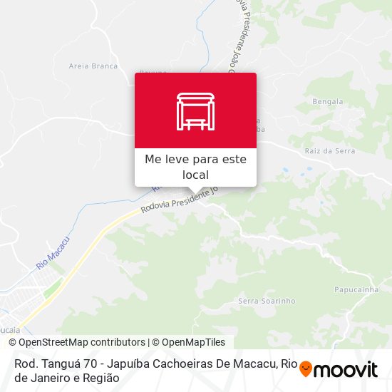 Rod. Tanguá 70 - Japuíba Cachoeiras De Macacu mapa