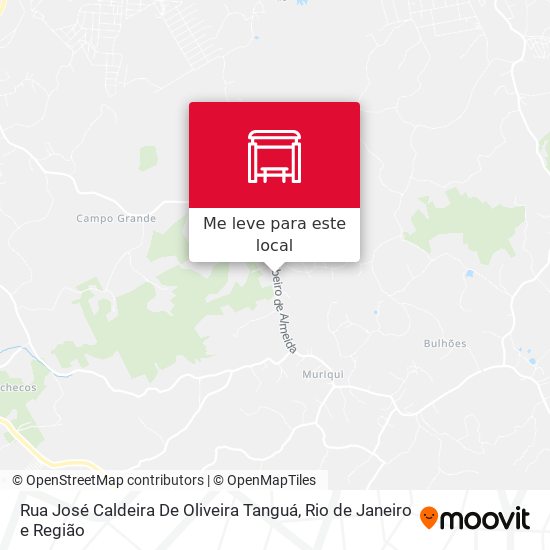 Rua José Caldeira De Oliveira Tanguá mapa