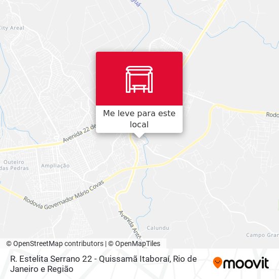 R. Estelita Serrano 22 - Quissamã Itaboraí mapa