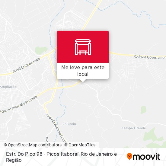 Estr. Do Pico 98 - Picos Itaboraí mapa