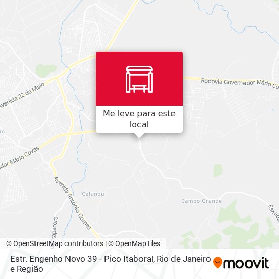 Estr. Engenho Novo 39 - Pico Itaboraí mapa