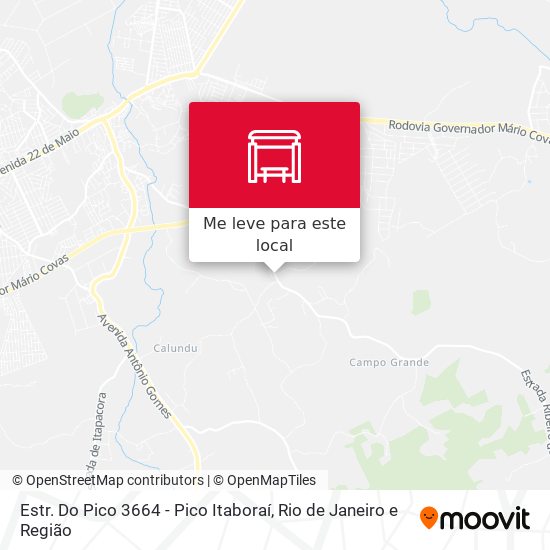 Estr. Do Pico 3664 - Pico Itaboraí mapa